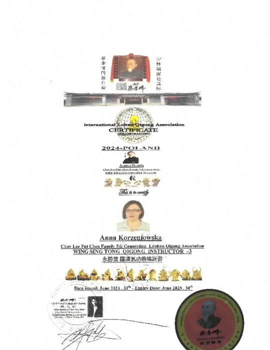 Korzeniowska-certyfikat
