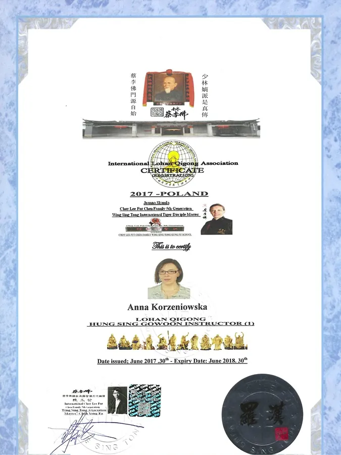 Korzeniowska-certyfikat